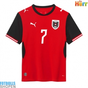 Billiga Österrike Marko Arnautovic #7 Hemmatröja VM 2026 Kortärmad